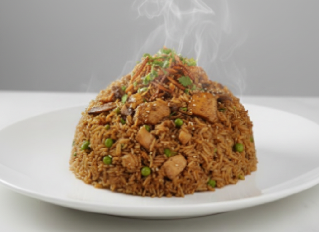 Yakimeshi de cerdo